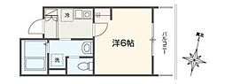 江戸川区北小岩7丁目アパート 1Kの間取図画像