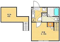 ベルシャンブル町田 1Kの間取図画像
