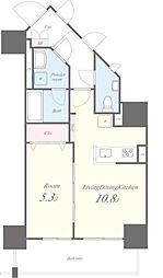 ROOTs Bunkyo Otowa 10階1LDKの間取り