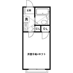 サーティ・ワン 1Kの間取図画像