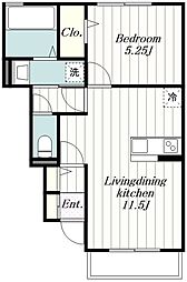 間取図画像 1LDK