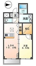 Luminous coat 1階1LDKの間取り