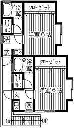 ジョイフル鶴見第二 1Kの間取図画像