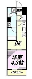 リヴシティ八王子 1DKの間取図画像