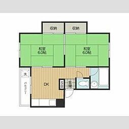 第2マルシンコーポ 2DKの間取図画像