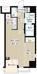 whitefront ワンルームの間取図画像