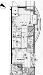 ブロードシティ東京 1DKの間取図画像