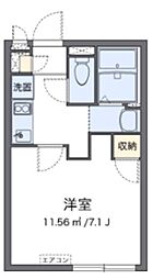 オーキッド滝野川 1Kの間取図画像