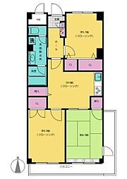 COMFORT中野 3DKの間取図画像