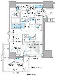 オーパスレジデンス中板橋 1LDKの間取図画像