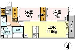 間取図画像 2LDK