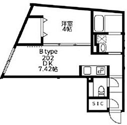 ＵＲｅｓｉｄｅｎｃｅ武蔵小山 1階1DKの間取り