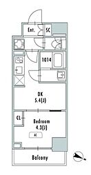 GRANPASEO東十条 1DKの間取図画像