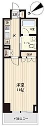 プラティーク清澄白河 5階1Kの間取り