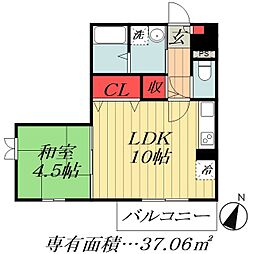 都営新宿線 瑞江駅 徒歩5分の賃貸アパート 1階1LDKの間取り