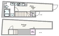 ザ・クラスアーバンス水道橋本郷 1階1DKの間取り