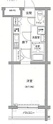 ビィ・フォルマ多摩川 1Kの間取図画像