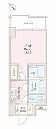 渋谷区代々木1丁目マンション 1Kの間取図画像