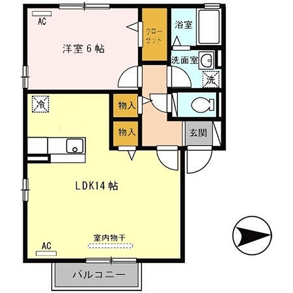 エクセル平野 ｜大阪府大阪市平野区瓜破東２丁目(賃貸アパート1LDK・2階・47.95㎡)の写真 その2