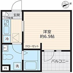 Soranoa飯能 1Kの間取図画像