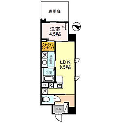 JR東海道・山陽本線 塚本駅 徒歩6分の賃貸マンション 1階1LDKの間取り