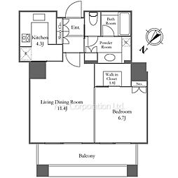 間取図画像 1LDK