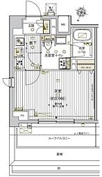 VALESIA東十条CITY 7階1Kの間取り