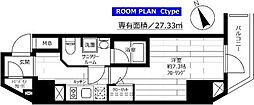 ステージファースト浅草橋 1Kの間取図画像