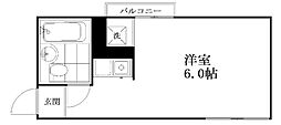 ニューハイツ武蔵関 ワンルームの間取図画像