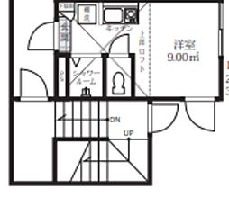 カーサダリア 101 2階ワンルームの間取り