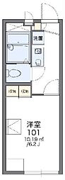 レオパレスフィットニア川口 1Kの間取図画像