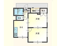 ケントハウス2 2DKの間取図画像