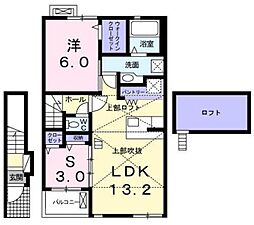 セカンドインプレス 1SLDKの間取図画像