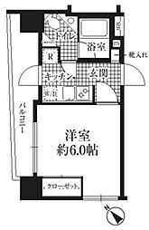HF銀座レジデンス 1Kの間取図画像