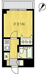 リーセントパレス多摩 1Kの間取図画像