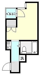 キャッスルマンション川越D号館 ワンルームの間取図画像