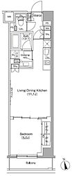 ザ・パークハビオ高円寺レジデンス 1LDKの間取図画像