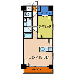 ラ・メゾンイグレック 1LDKの間取図画像