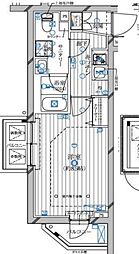 レガリス蒲田 5階1Kの間取り