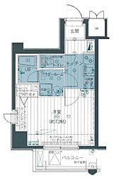 アプレシティ豊島園 5階1Kの間取り