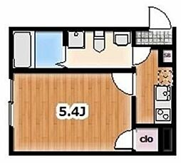 Ambition古千谷本町 3階1Kの間取り