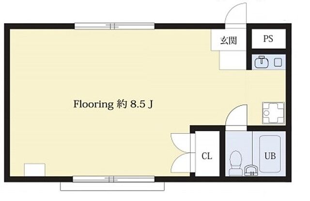 ホームズ でお部屋探し ハイツアゼリア 3階 ワンルーム 賃料5 9万円 23 8 賃貸マンション住宅情報 物件番号 取扱い不動産会社 アエラス蒲田店 株式会社アエラス Pr