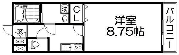 パーチェ伊加賀本町 104｜大阪府枚方市伊加賀本町(賃貸アパート1K・1階・32.00㎡)の写真 その2