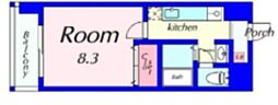 ハウスセゾン四条通 1Kの間取図画像