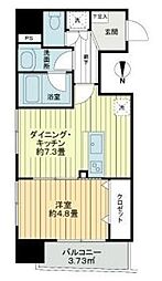 ルミエール池袋要町 1DKの間取図画像