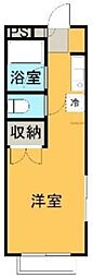 ドミドルーチェ ワンルームの間取図画像