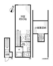 Maison Maru-Yu ワンルームの間取図画像