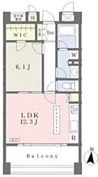 カスタリア住吉2 1LDKの間取図画像