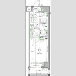 クレヴィスタ板橋西台2 1Kの間取図画像