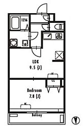 GRANPASEO文京小日向 1LDKの間取図画像